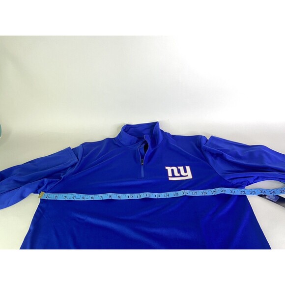 New York Giants NFL Mens Large Ultra Game Logo Quarter Zip Long Sleeve T-Shirt - Picture 5 of 7